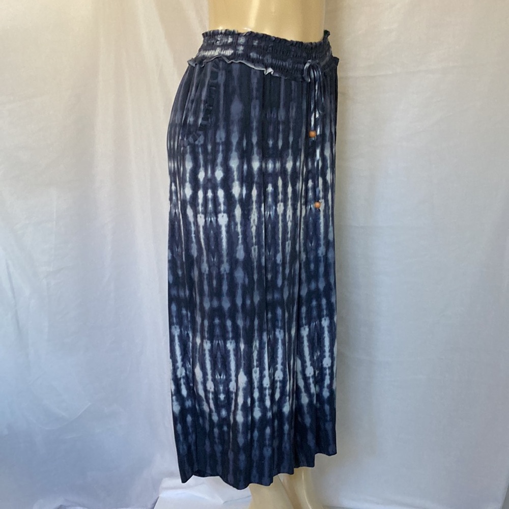 FINAL PRICE DEMOCRACY Jean Tie Dye Wide Leg Pant Plus Size 2X Elastic Waist NWOT
